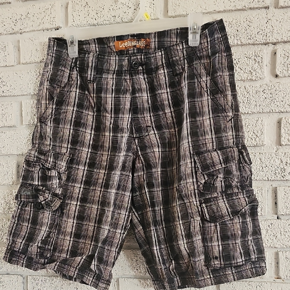 Lee Dungarees Black and White Plaid Shorts
